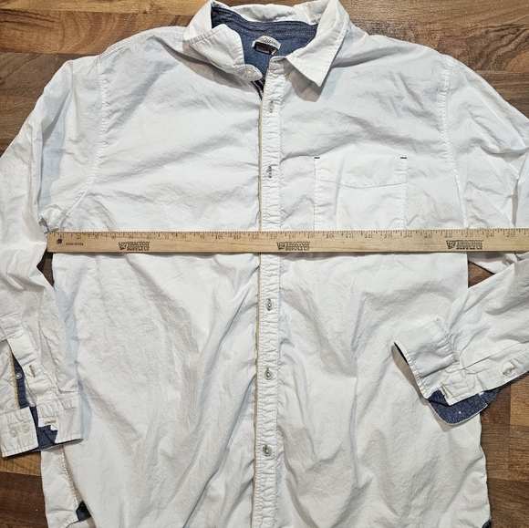Carbon2Cobalt White Button Down Shirt Men’s XL Long Sleeve - Picture 3 of 9